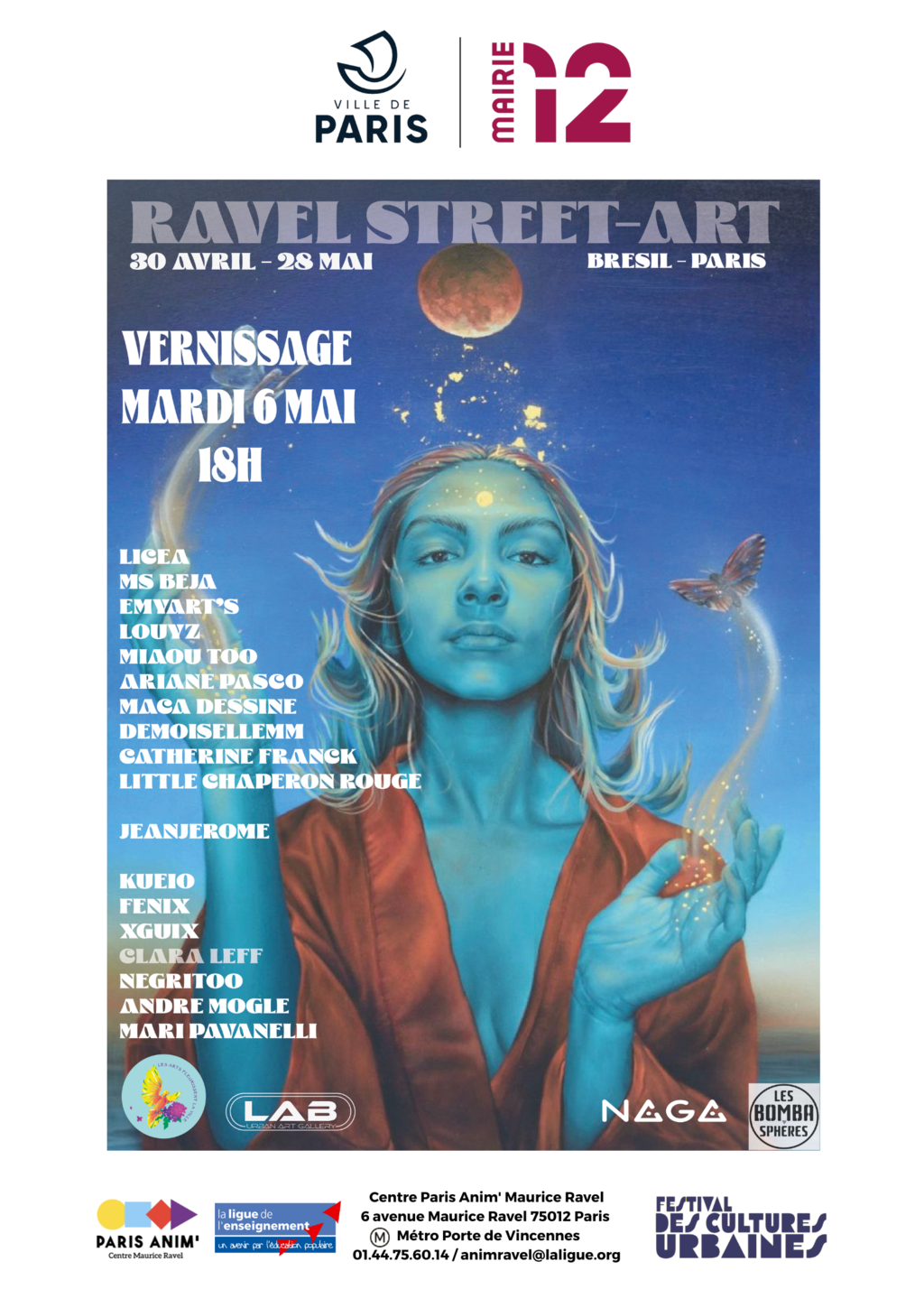 Ravel Street-Art : Brésil-Paris 👩‍🎨