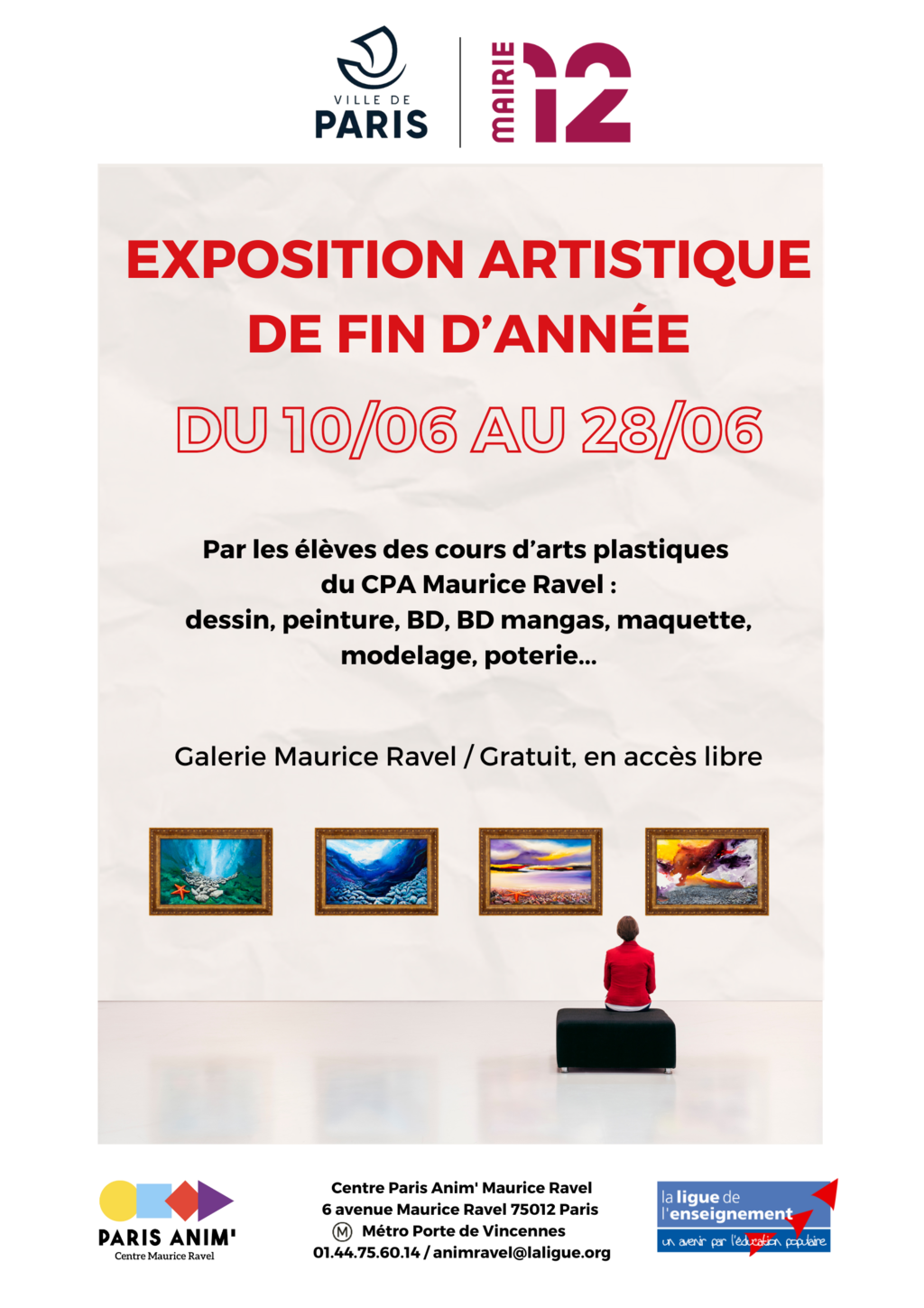 Exposition artistique de fin d'année 🖼