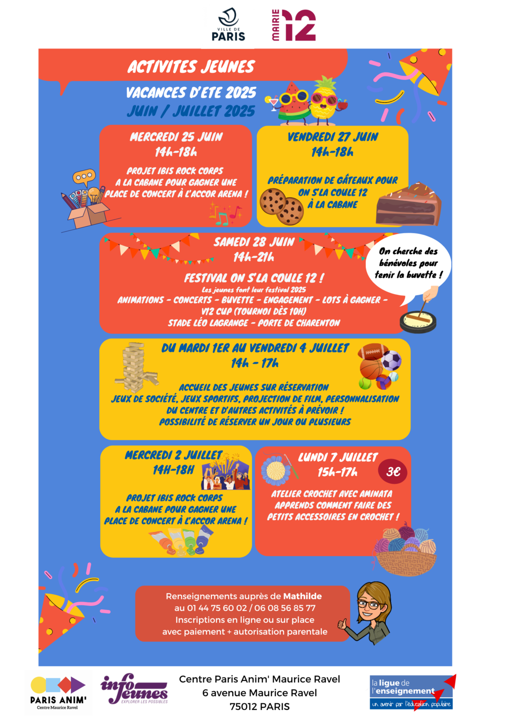 PROGRAMMATION VACANCES D'ETE JEUNESSE 11-25 ANS