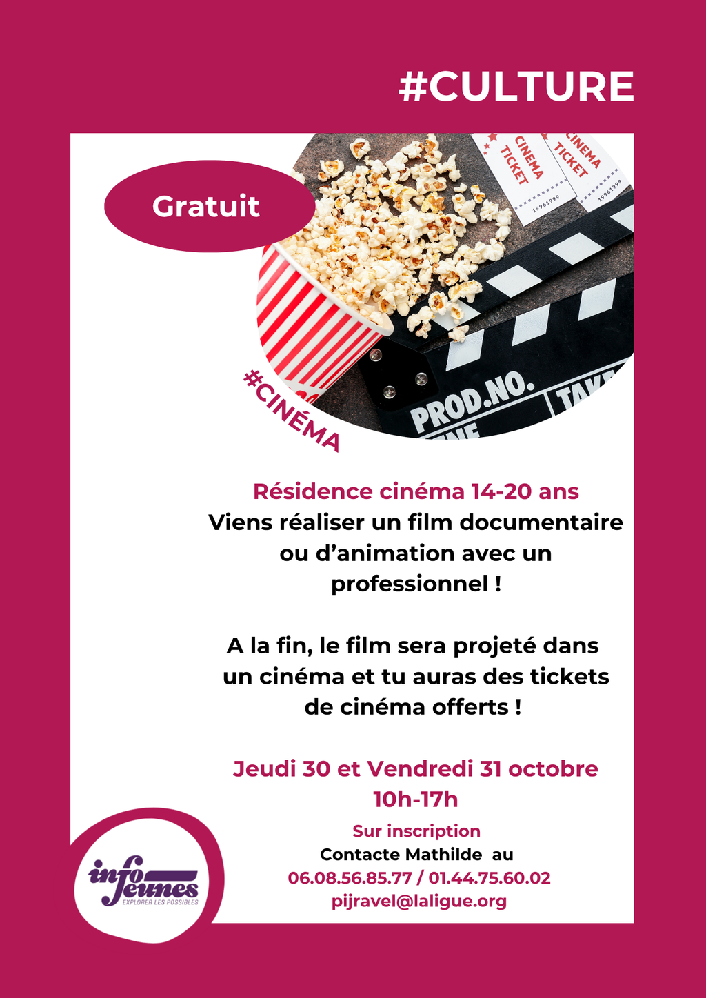 Résidence cinéma 14-20 ans