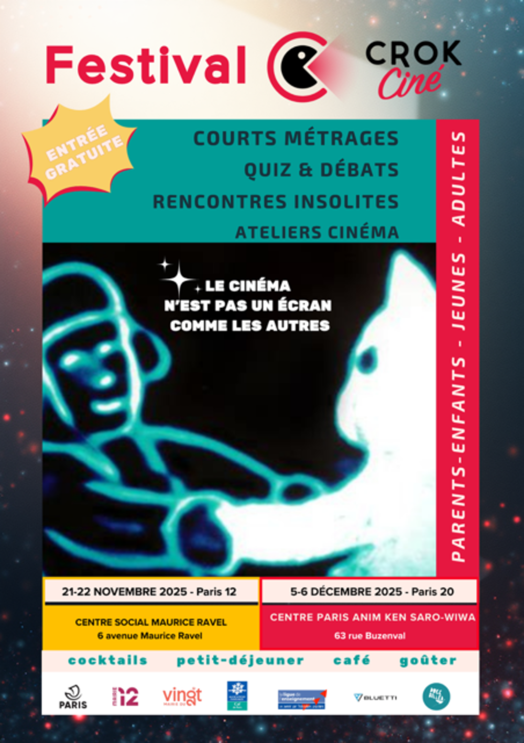 Festival Crok Ciné - 21 & 22 novembre 2025 🎬