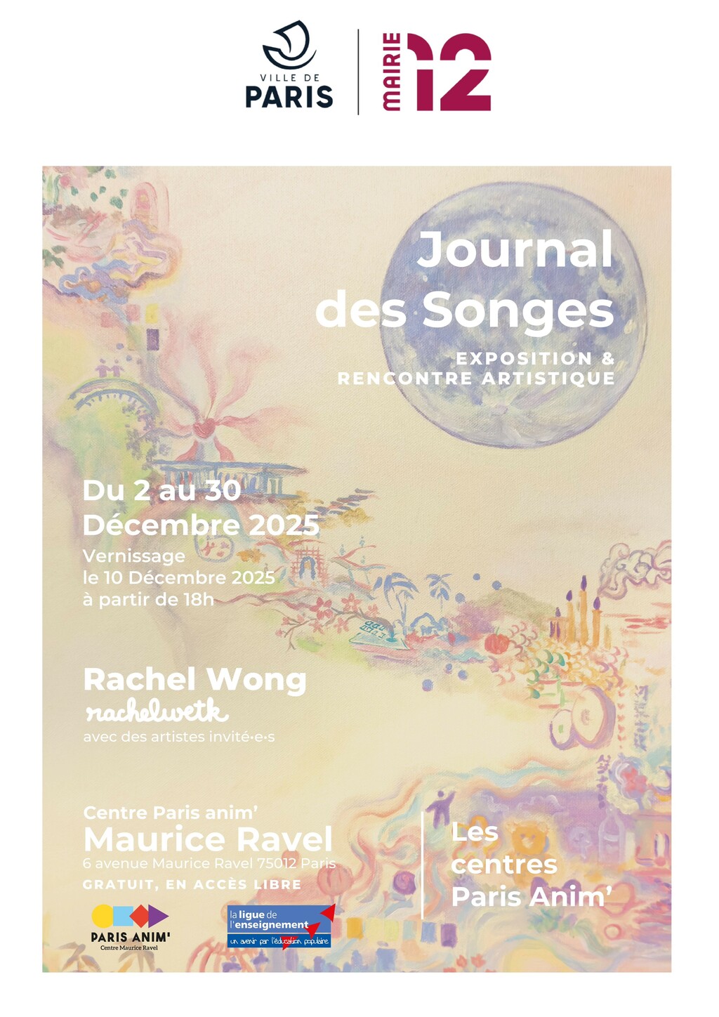 Exposition « Journal des Songes » de Rachel Wong 🌟