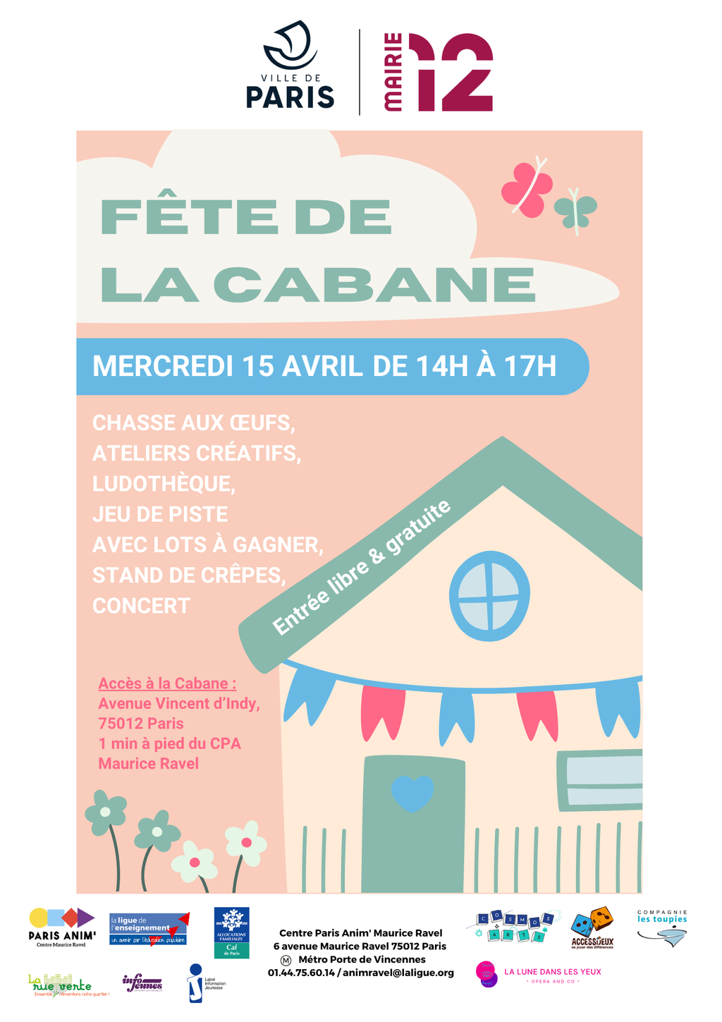 Fête de la cabane - mercredi 15 avril 🌷