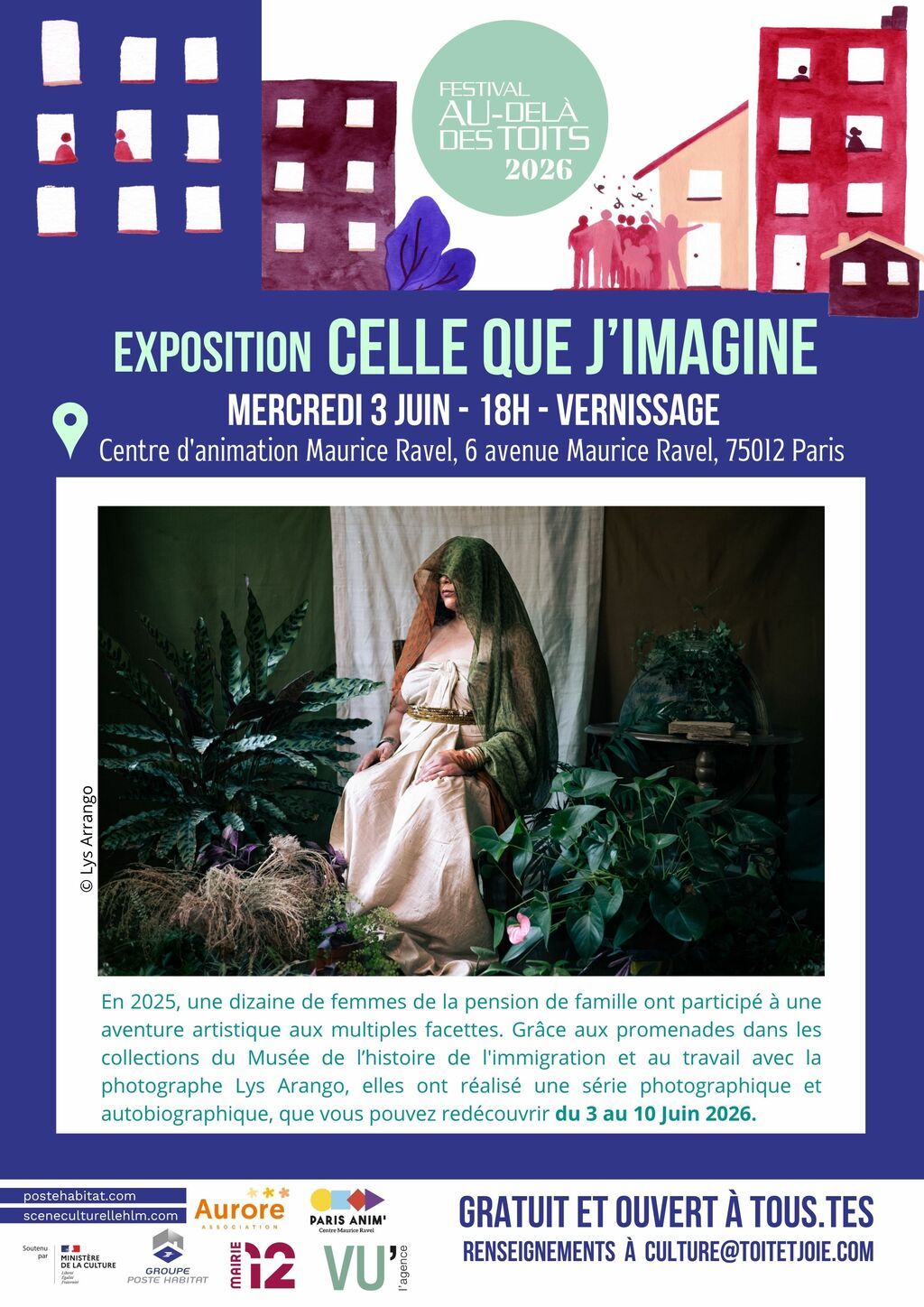 Vernissage exposition "Celle que j'imagine" à la Cabane Ravel - mercredi 3 juin à 18h 📷