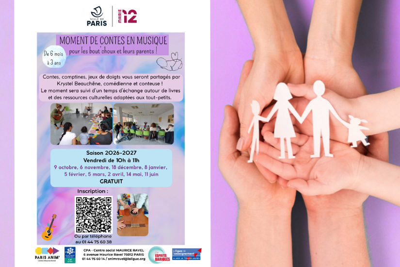 Ateliers parents/bébés : moment de contes en musique