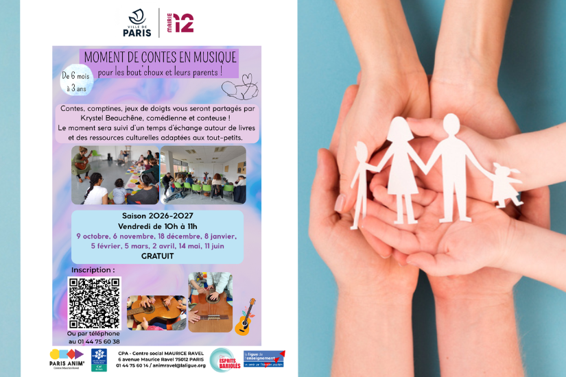 Ateliers parents/bébés : moment de contes en musique